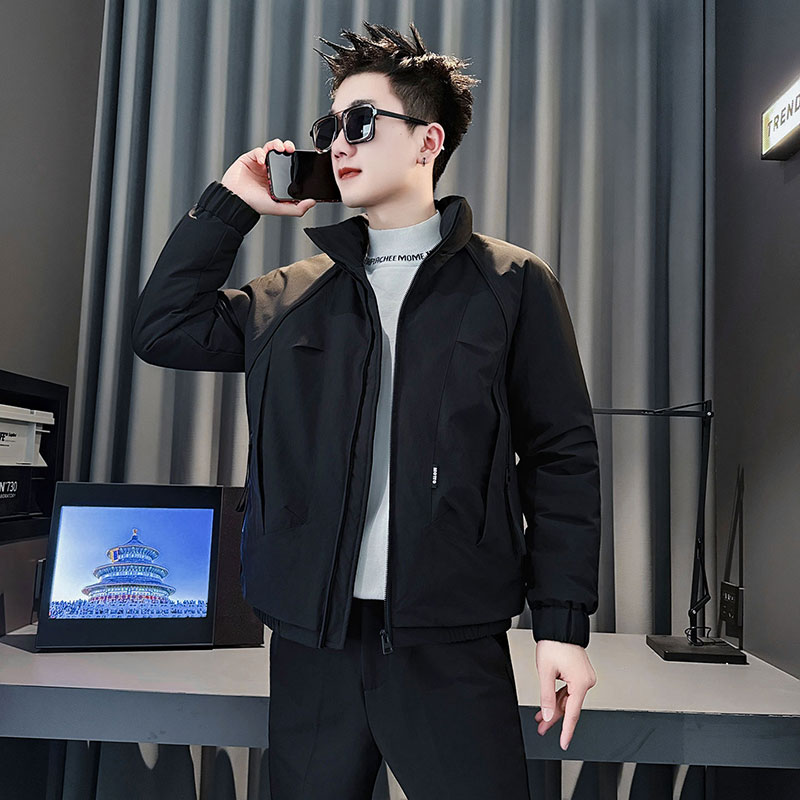 CF154-P138控178社会小伙店主风棉衣外套潮流棉服男棉袄卡其,男装棉衣,电商A343
