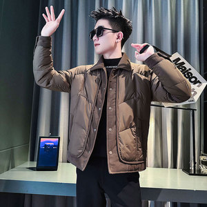 CF128-P138 控178 社会小伙店主风棉衣外套潮流棉服男咖1图片