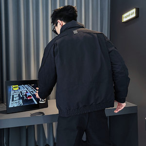 CF141-P138 控178 社会小伙店主风棉衣外套潮流棉服男 黑图片