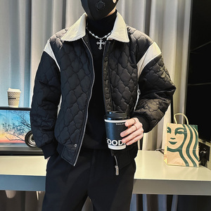 CF72-P135 控175 社会小伙翻领ins衣外套修身服男 黑1图片