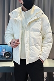 CF87-P148控198社会小伙假两件羽绒衣外套潮流羽绒服男白3，男装羽绒服，电商A343