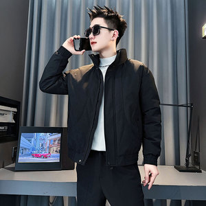 CF153-P138 控178 社会小伙店主风棉衣外套潮流棉服男棉袄 绿图片