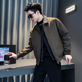 CF142-P148 控198 社会小伙店主风假两件棉衣外套潮流棉服男 咖,男装棉衣,电商A343, CF142-P148 控198 社会小伙店主风假两件棉衣外套潮流棉服男 咖,男装棉衣,电商A343,