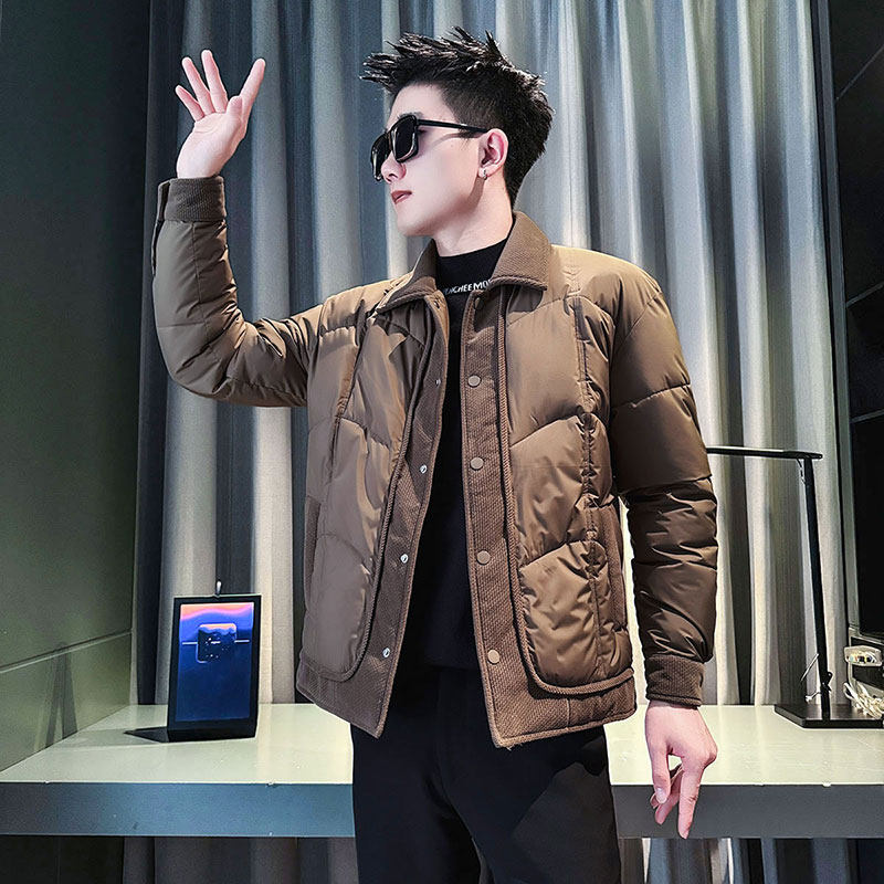 CF128-P138控178社会小伙店主风棉衣外套潮流棉服男咖1，男装棉衣，电商A343