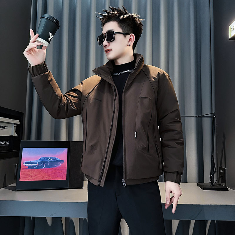CF154-P138控178社会小伙店主风棉衣外套潮流棉服男棉袄卡其,男装棉衣,电商A343