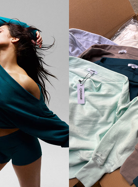 Morningoolala SoftTerry Rib Off Shoulder Sweater 一字肩长袖