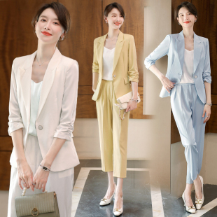 外套女职业装 西服面试正装 套装 气质女神范总裁工作服时尚 时尚 西装