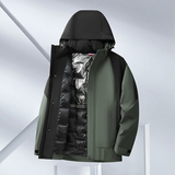 户外风羽绒服冲锋衣男外套男士冬季90绒防寒服外套爸爸装5018P258，男装羽绒服，星座1010A-1