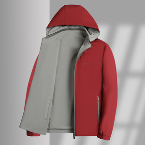 可卸连帽夹克外套男商务休闲双面可穿春装上衣爸爸装2599P55，男装夹克，星座1010A-1