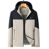 可脱卸连帽夹克男春秋外套男商务休闲简约行政外套爸爸装2603P70，男装夹克，星座1010A-1