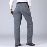 春秋四季款弹力裤中老年休闲直筒高腰免烫修身商务西裤8652P30，男装休闲裤，星座1010A-1