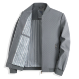 男士棒球领夹克春秋款中老年爸爸装老干部外套休闲男茄克4001P50，男装夹克，星座1010A-1