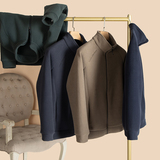 中年男子外套男中老年男装摇粒绒外套简约休闲上衣服百搭H705P40，男装夹克，星座1010A-1