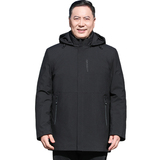 中老年冬装保暖外套男加绒加厚棉衣可拆卸内胆爸爸棉服M2080P115，男装棉衣，星座1010A-1