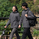 户外冲锋衣男女同款加厚户外风棉衣红色8826P70，男装棉衣，星座1010A-1