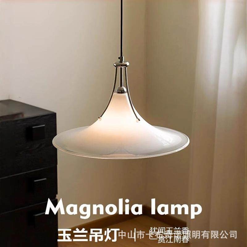 包豪斯瑞典设计师原创设计玉兰吊灯极简餐厅灯酒店高级感玻璃吊灯,家装灯饰光源,智能吊灯,淘宝优惠券,粉丝福利购,淘宝优惠卷