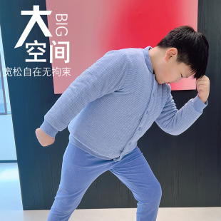 胖儿童加肥加大版棉服三层加厚外套胖男童加绒棉袄胖女童棉衣冬季