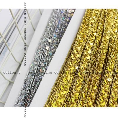 厘米金银线亮片提花裙边辅料