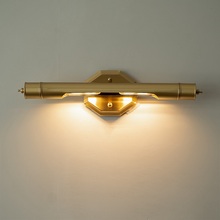 黄铜镜前灯复古壁灯向下照美式纯铜欧式法式老式中古挂画装饰画灯