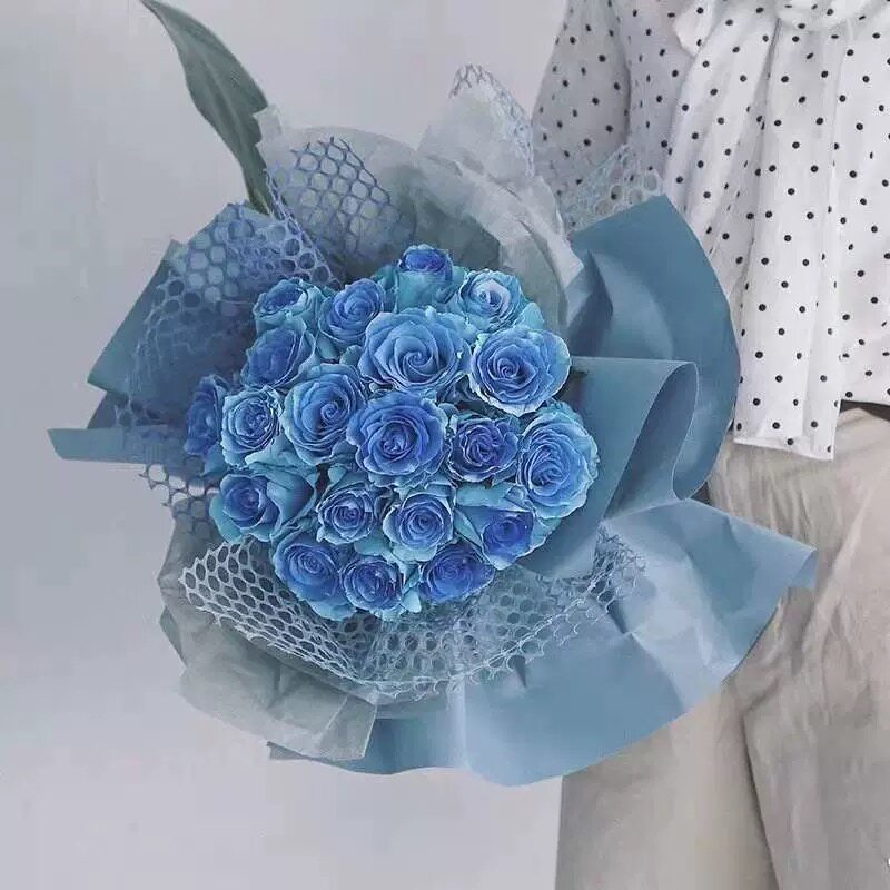 圆心网情人节玫瑰花束表白鲜花送花艺包装纸