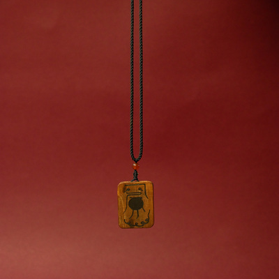 五岳真形图雷击枣木牌（30X45MM）