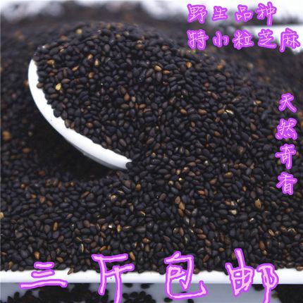 优质小粒熟黑芝麻低温烘焙更营养更香500g备注可免费打粉即食
