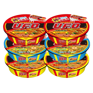 日清ufo飞碟炒面12盒鱼香肉丝方便面干拌面泡面碗面整箱囤货速食