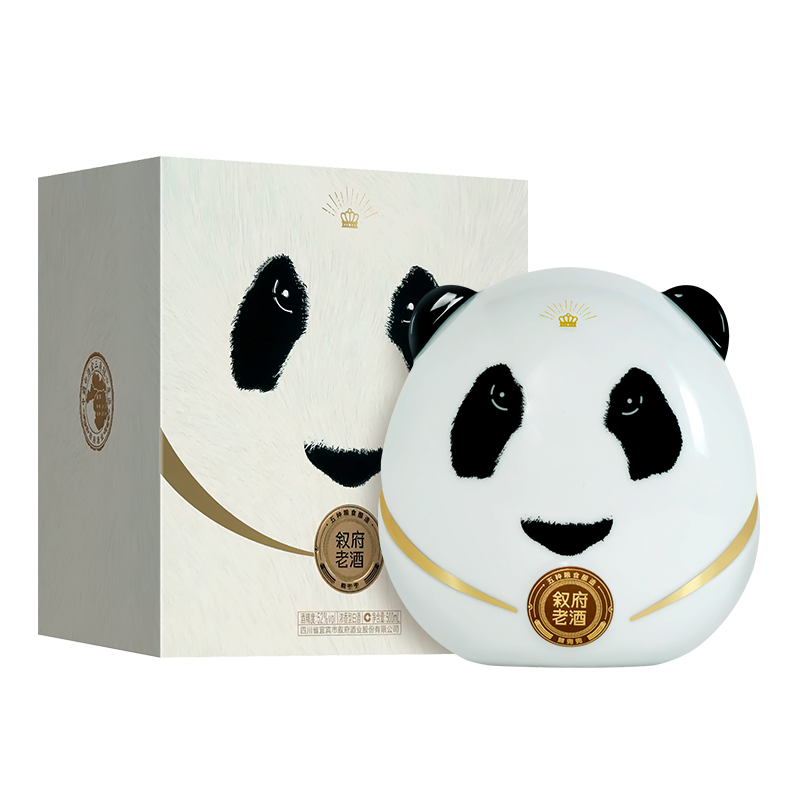 敘府熊兜兜52度500ML濃香型收藏白酒禮盒裝