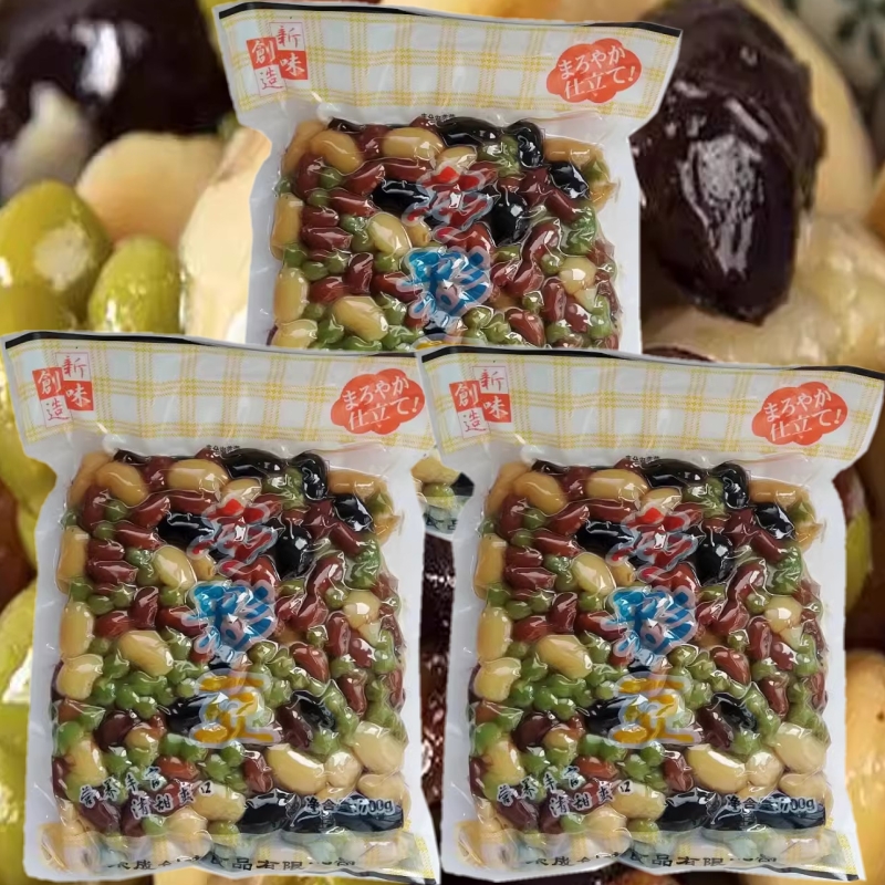 包邮多彩豆700g*3袋即食综合甜蜜豆冰粥冷饮烘培甜品山东特产零食