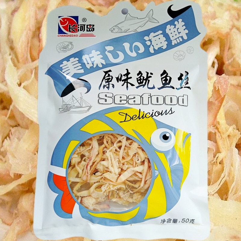 长河岛原味鱿鱼丝50g袋装 东北辽宁丹东特产即食水产食品海味零食