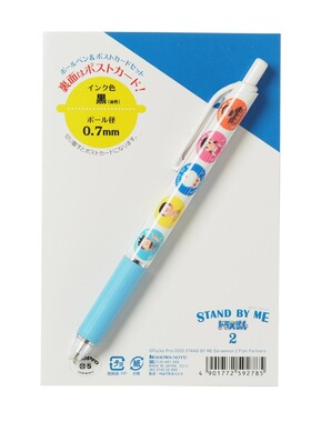 SHOWA NOTE哆啦A梦动漫文具 PENTEL派通0.7mm黑色圆珠笔 A5文件夹