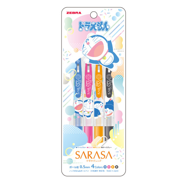 日本SHOWA NOTExZEBRA斑马JJ15彩色中性笔SARASA哆啦A梦宝可梦