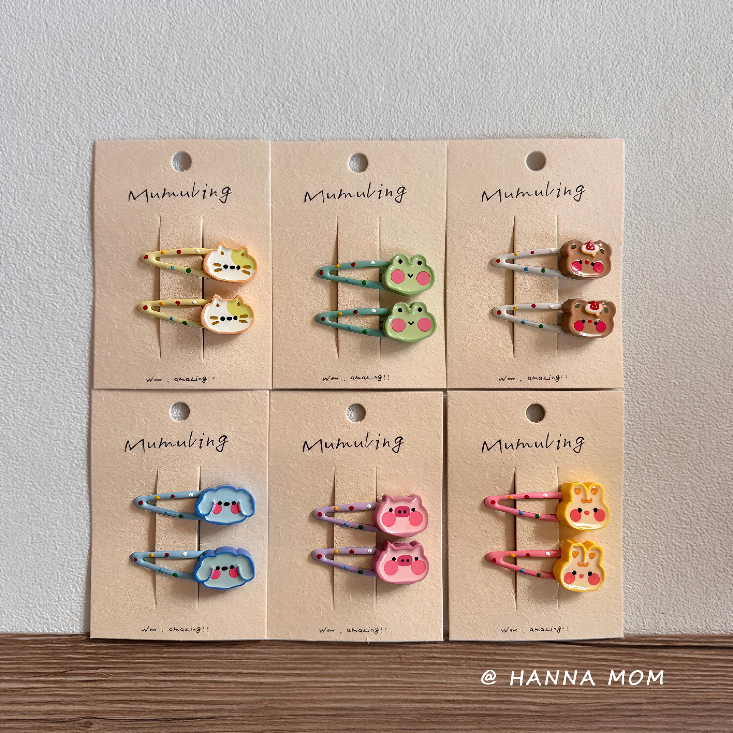 韩版儿童发夹可爱卡通BB夹甜美彩色波点宝宝发夹碎发刘海发饰发卡