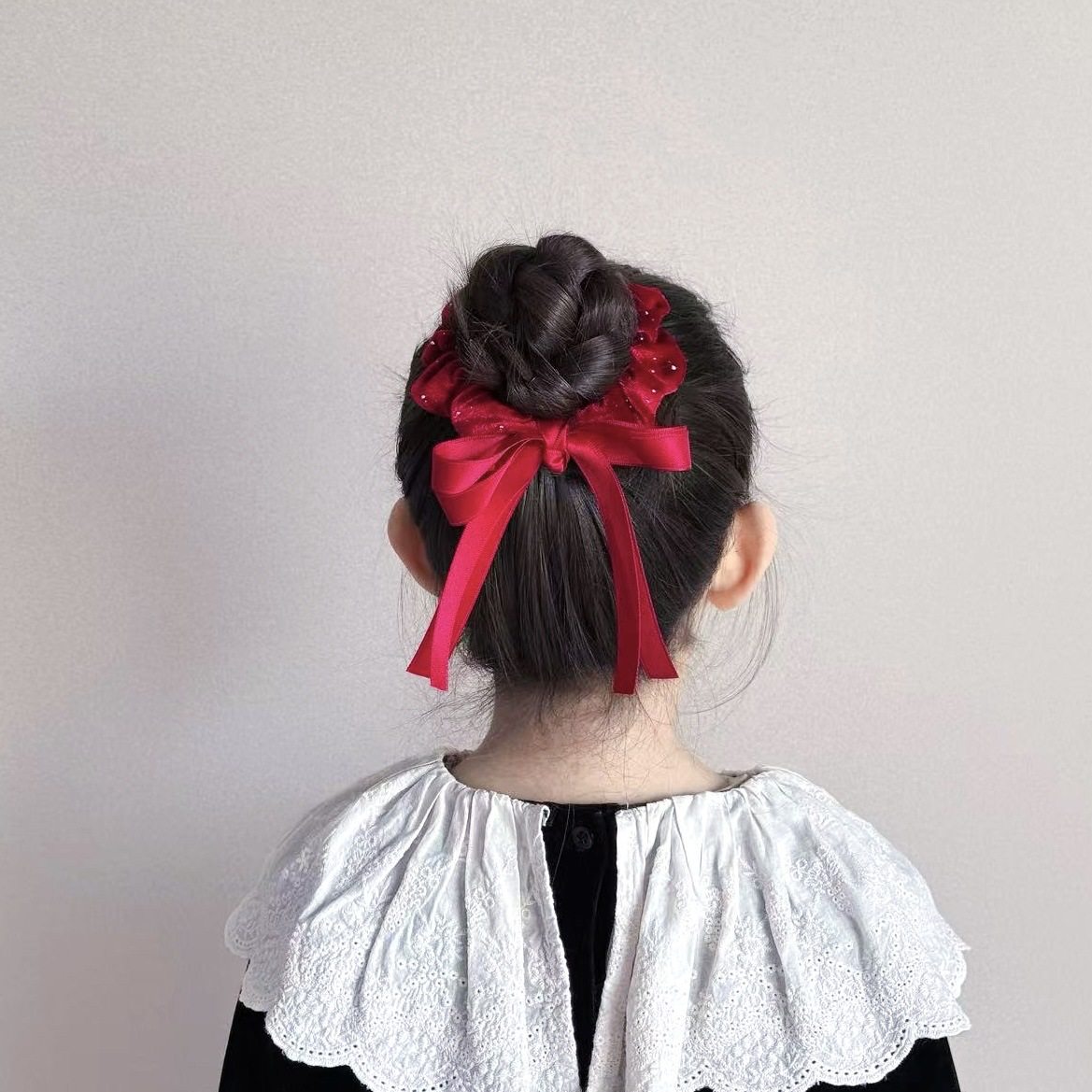 韩版ins新年款丝绒飘带酒红蝴蝶结球球亮片儿童发夹发圈发卡皮筋,童装/婴儿装/亲子装,发饰,淘宝优惠券,粉丝福利购,淘宝优惠卷