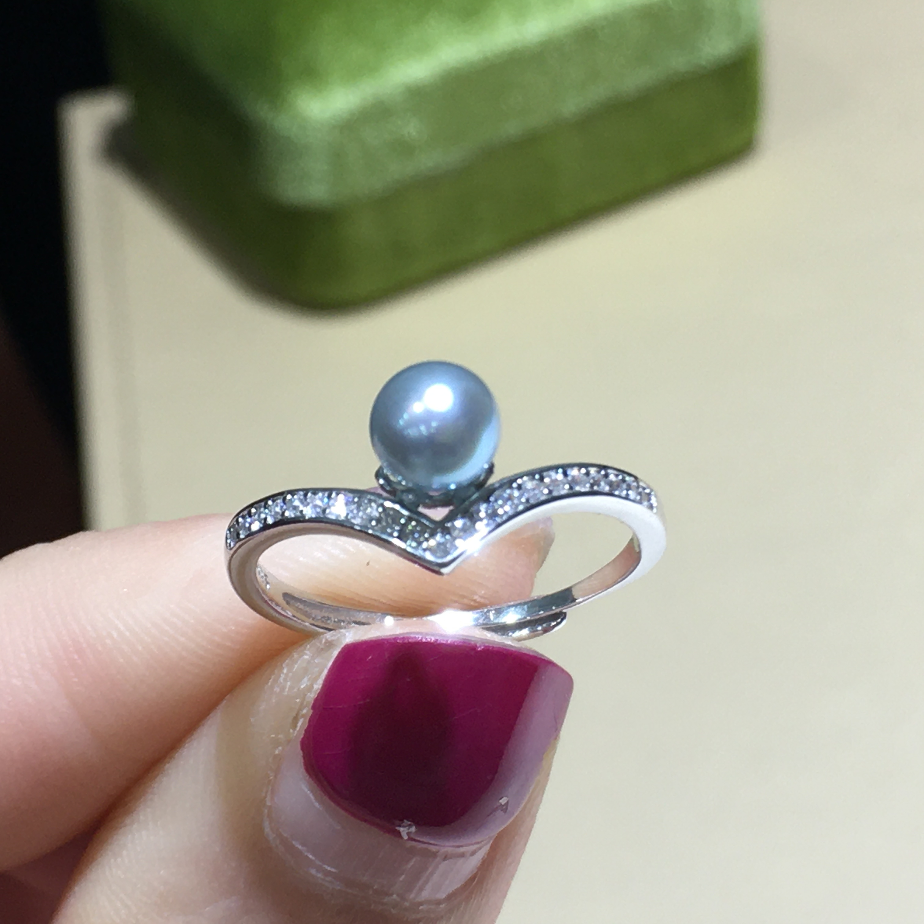 真多麻戒指S925银小皇冠