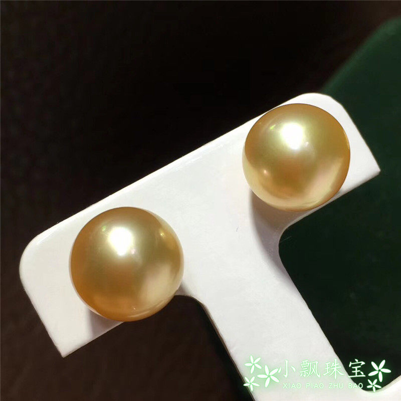 18k金大花瓣耳钉澳洲金色天然