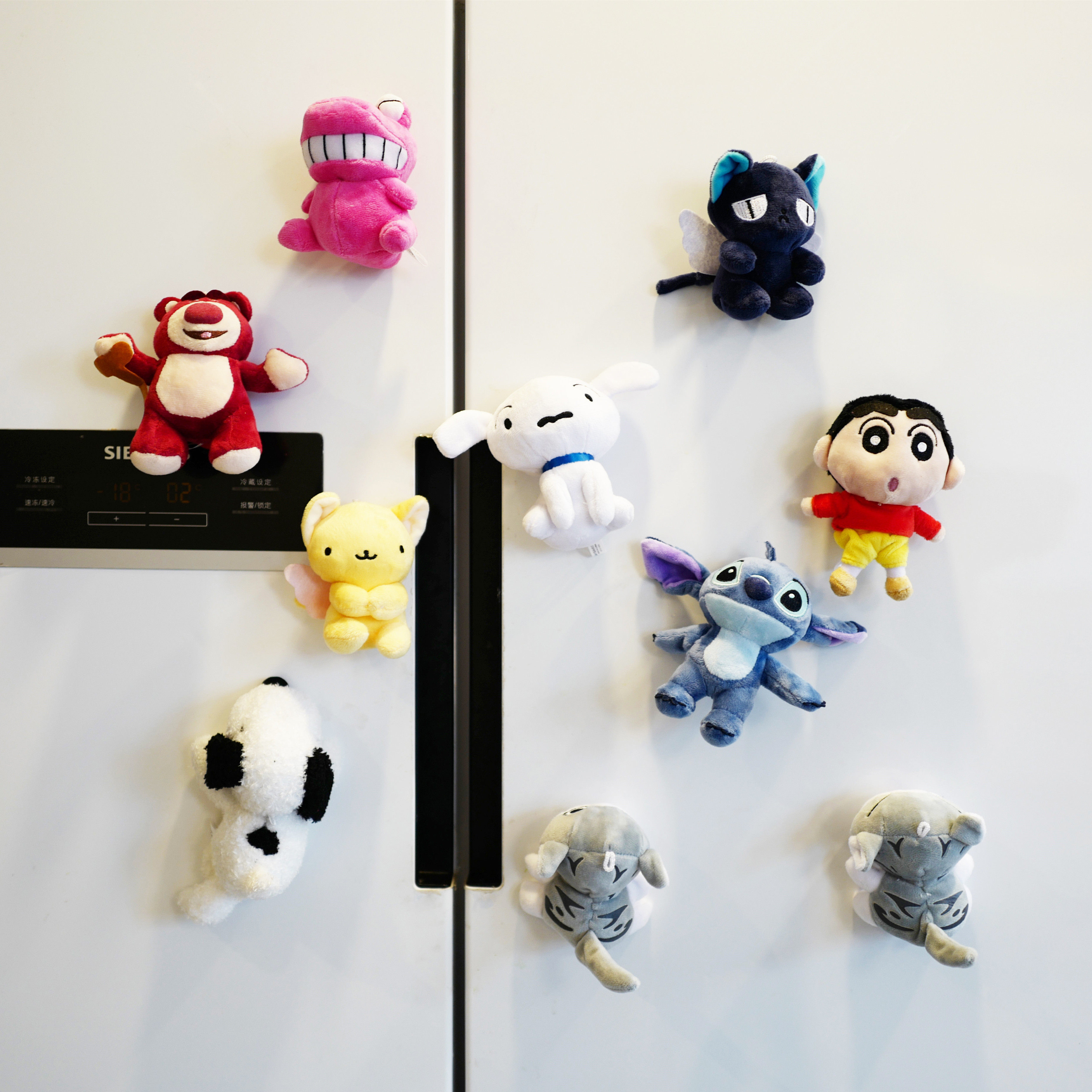 CREATIVE CARTOON ANIME PLUSH TOYS REFRIGERATOR MAGNETS CUTE MAGNETIC STICKERS DOLL PENDANT HOME ACCESSORIES GIFTS