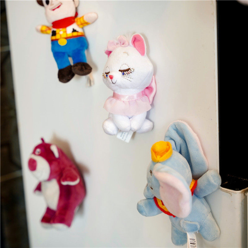 CREATIVE CARTOON PLUSH FRIDGE MAGNET CUTE POOH THE POOH MAGNETIC STICKER MAGNET TRUNK REAR DECORATION DOLL MAGNET