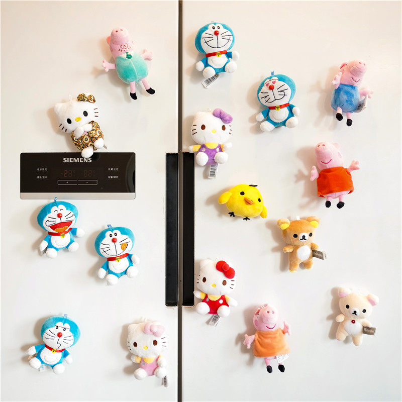 JAPANESE ANIME PLUSH FRIDGE MAGNET PERSONALITY CUTE LITTLE BROWN BEAR THREE-DIMENSIONAL DECORATION MAGNETIC STICKER CREATIVE TOY MAGNET STICKER