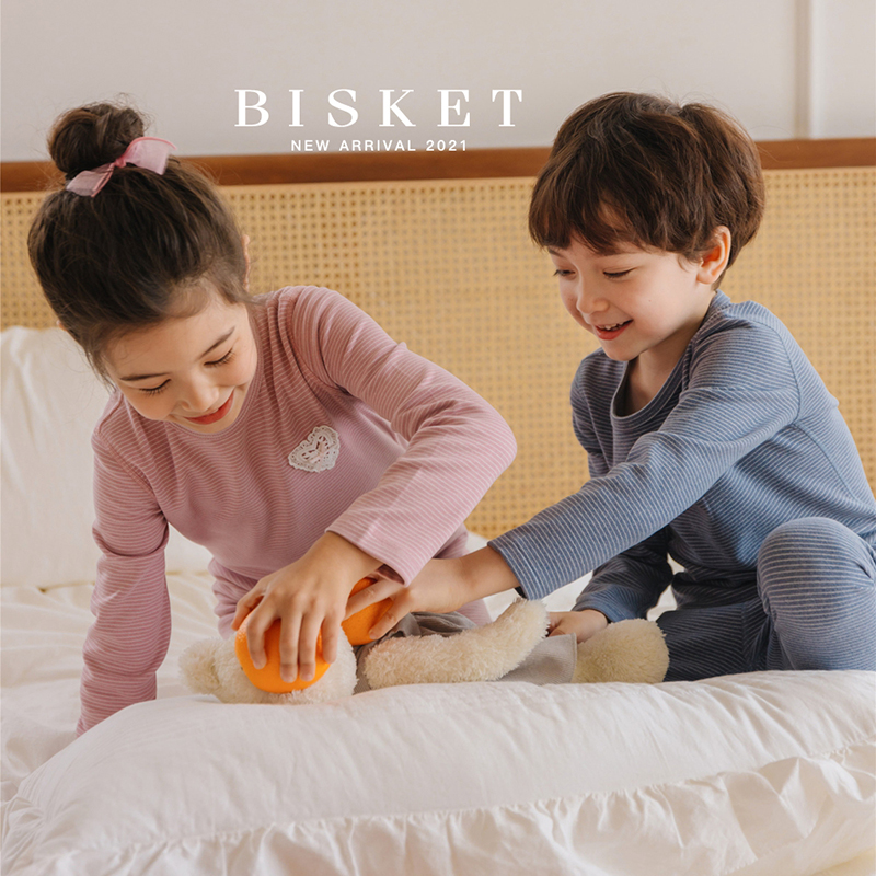 bisket纯色简约风修身保暖内衣