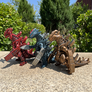 古兰特王玛伽黄金红色亡灵土之魔王合体EX哥莫拉软胶怪兽儿童玩具