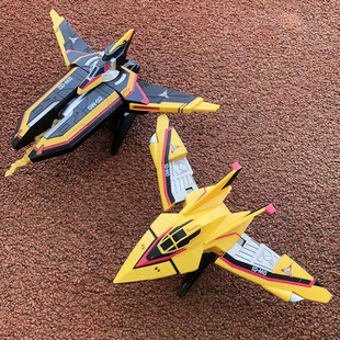 迪迦胜利飞燕一号二号战斗飞机玩具发声发光儿童变形组合模型礼盒