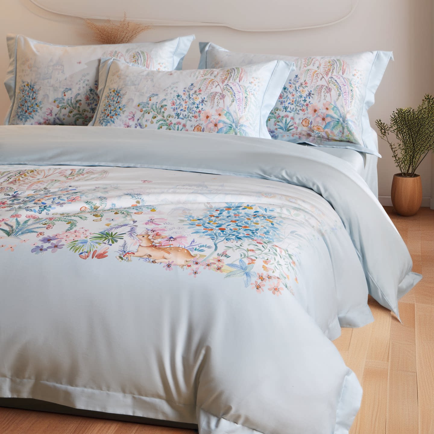 2026新款大版四件套全棉纯棉100四季通用高端裸睡床单款床上用品4