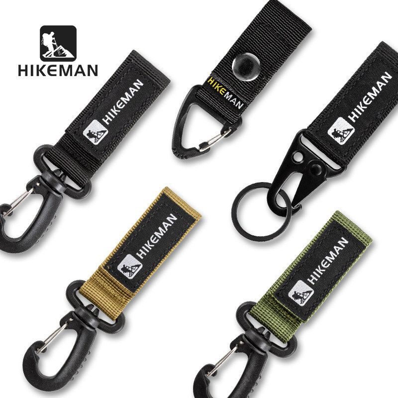 HIKEMAN尼龙织带挂扣 户外露营多功能战术登山扣三角挂扣钥匙扣