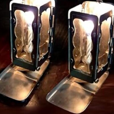 跨境爆款 Folding Pocket Candle Lantern 亚马逊新款折叠式袖珍