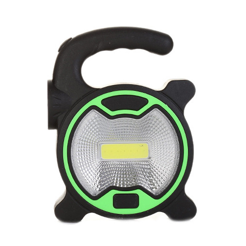 户外多功能露营手提式电池款手电筒LED野营灯便携COB工作灯