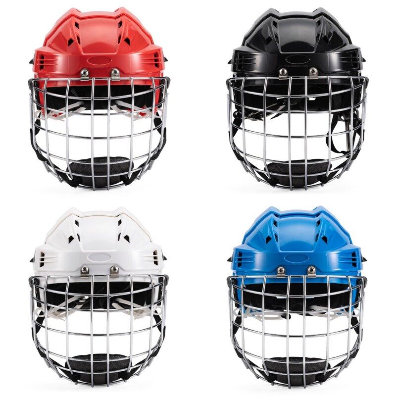 冰球头盔轮滑球头盔曲棍球护头橄榄球旱陆地头盔hockeyhelmet帽子