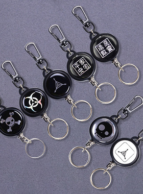 TAD高回弹伸缩钢丝绳钥匙环防丢防盗伸缩钥匙链防丢钥匙扣易拉扣