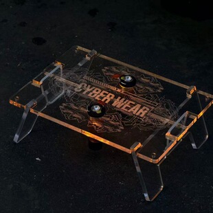 户外露营亚克力折叠桌轻量化igt单元板战术风多功能便携拼接桌子