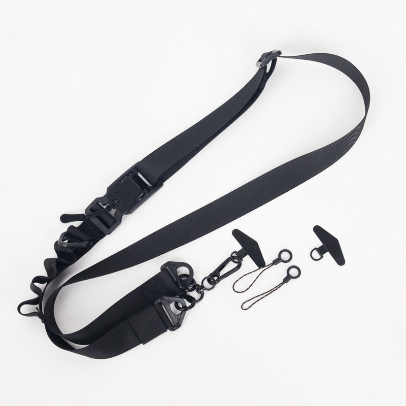 多功能高端户外手机挂绳斜挎带子挂脖绳可调节磁吸扣挂带包替换带